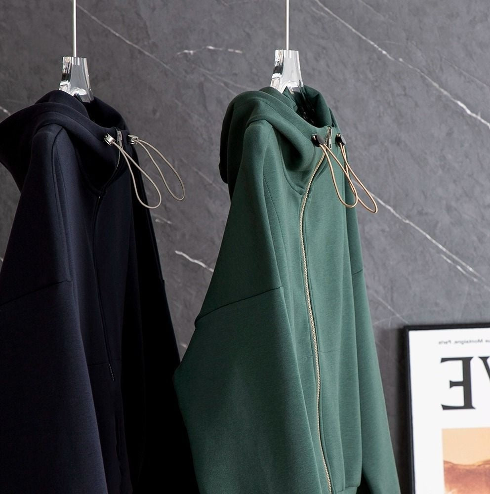 Autumn High-grade Sweater Hooded Drawstring Loose All-matching Cardigan Coat