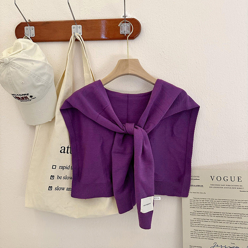 Fashion Shawl All-match Solid Color Scarf