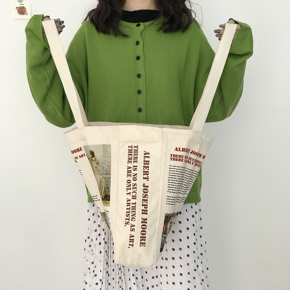 Women's Korean Style Messenger Canvas Bag