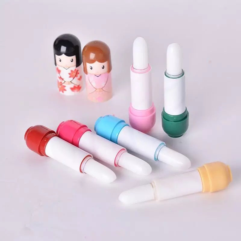 Japanese Doll Lip Balm 24 Packs Cute Moisturizing