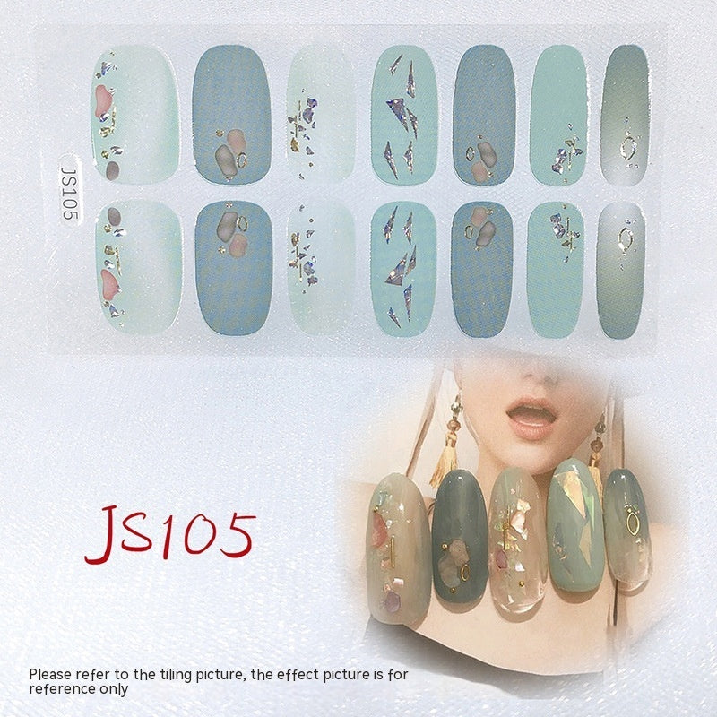 Three-dimensional Craft Crystal Nail Oil Film Crystal Glass Nail Sticker