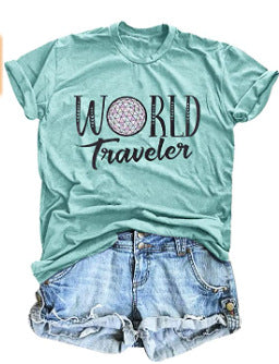 Digital 3D Print Women's Street Short Sleeve Sports T-shirt Top