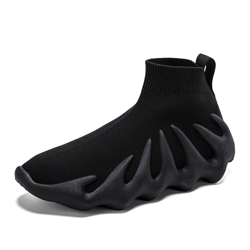 High-top Couple Socks Shoes Children's Octopus Flying Woven Casual Sports Ankle Boots