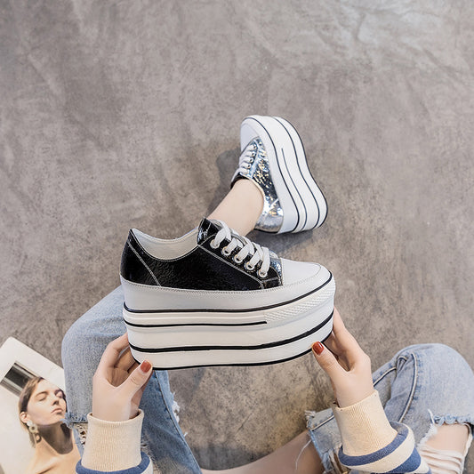 Inner Increase 10cm New Casual All-match Women's Platform Shoes