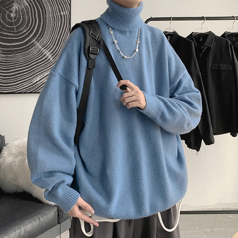Men's Thick Round Neck Sweater Teenagers