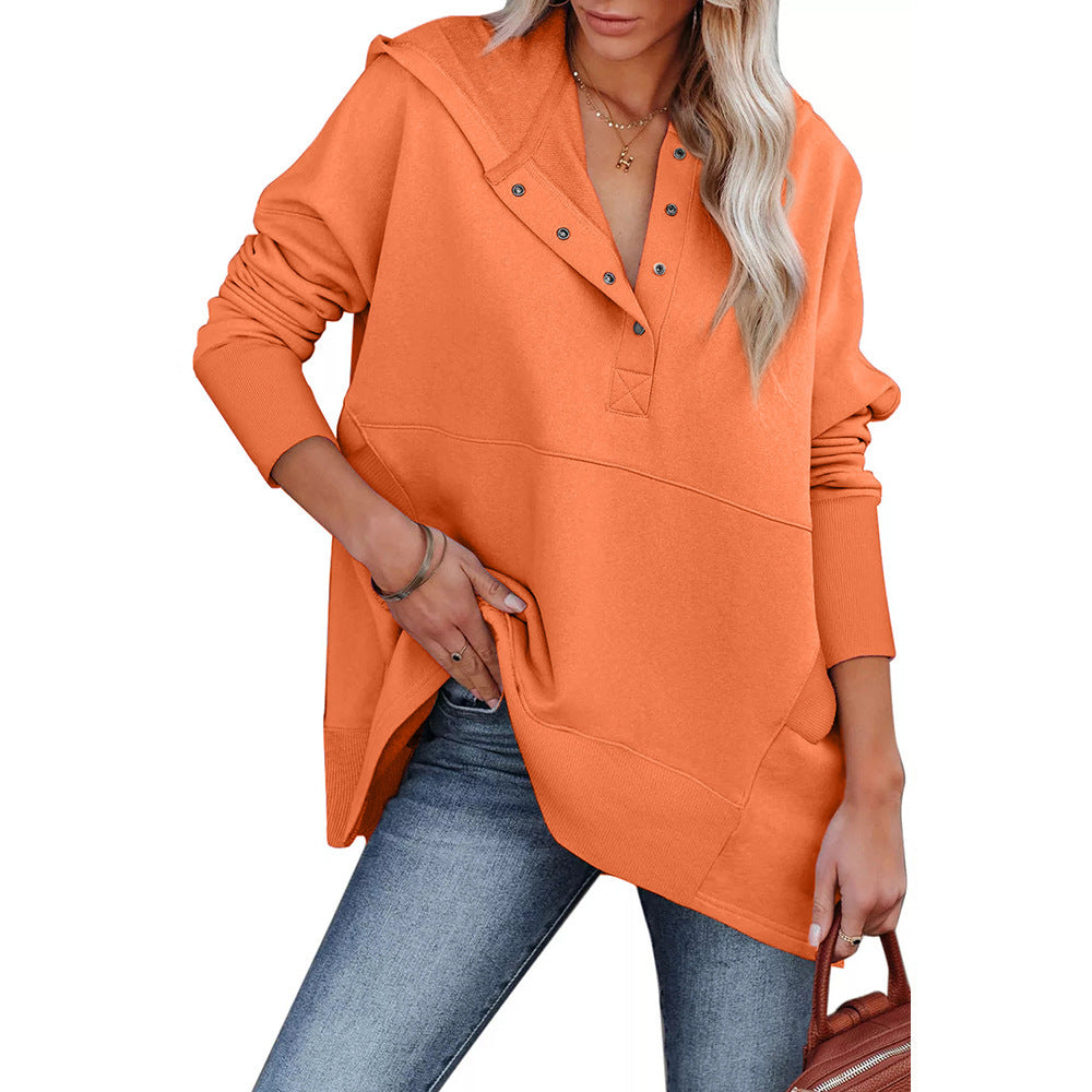 Womens New Loose Casual Batwing Hoodie With A Hood