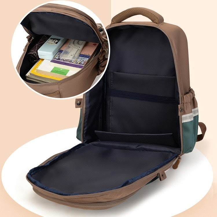 Primary School Student Grade Reflective Lightweight Spine-protective Large Capacity Backpack