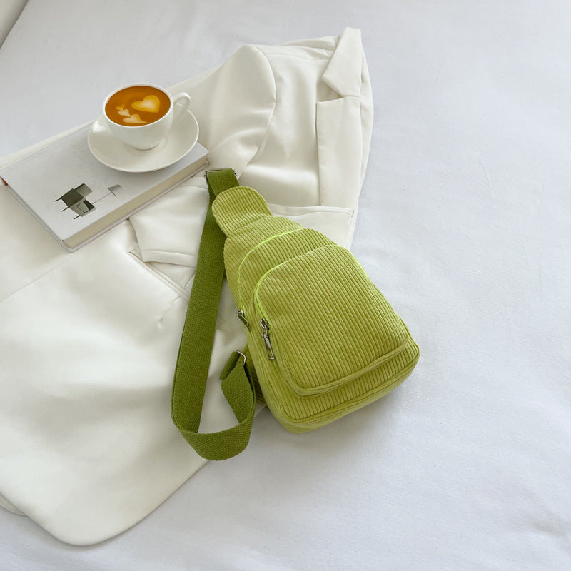 Women's Fashion Casual Solid Color Single Shoulder Crossbody Bag