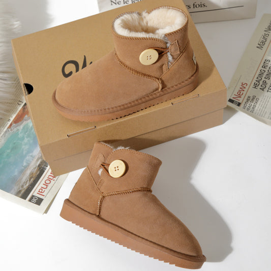 Winter Non-slip Bread Low Top Flat Cotton Shoes