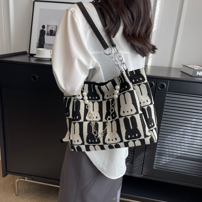 Large Capacity Western Style Shoulder Tote Bag