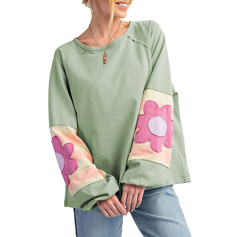New Loose-fitting Pullover Round-neck Sweater For Women