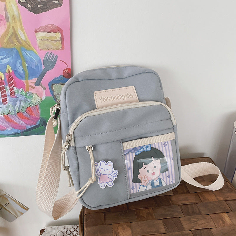 Cute Creative Transparent Student Cross-body Casual Simple Shoulder Bag