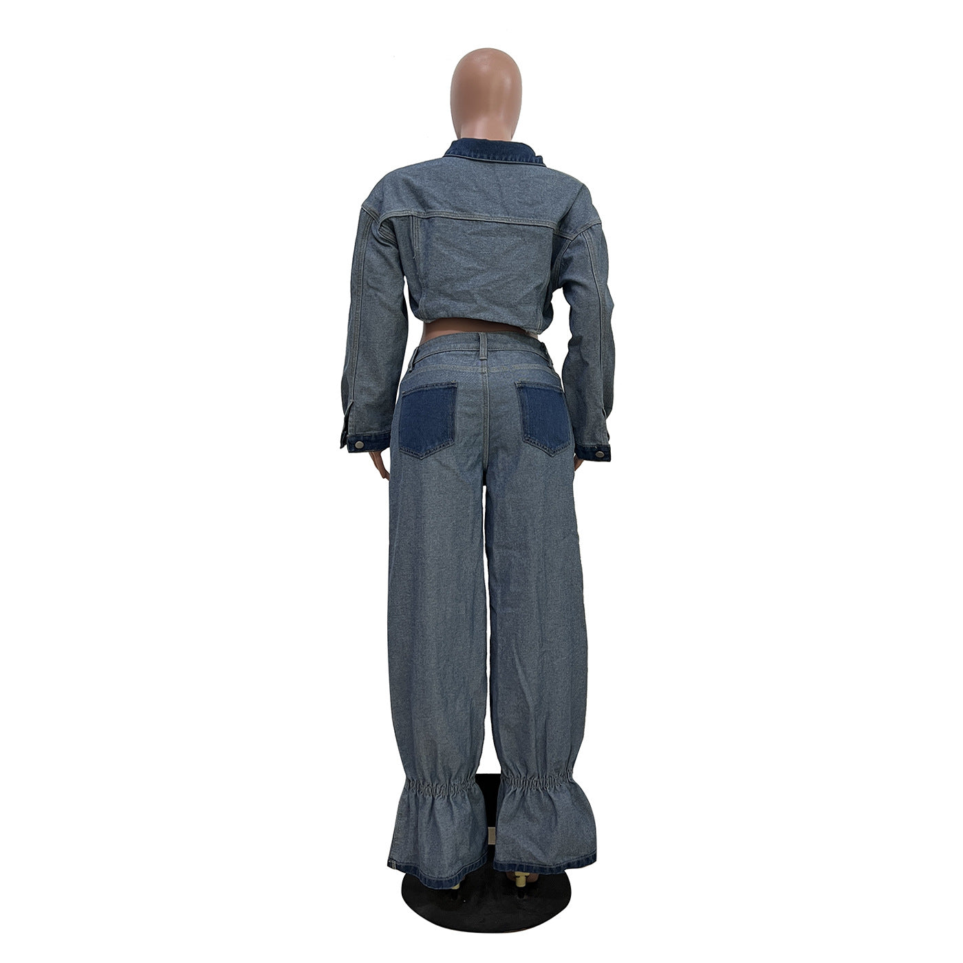 Women's Clothing Casual Multicolor Denim Suit