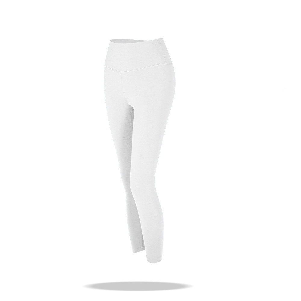 Red High Waist Nude Peach Buttocks Yoga Pants For Women