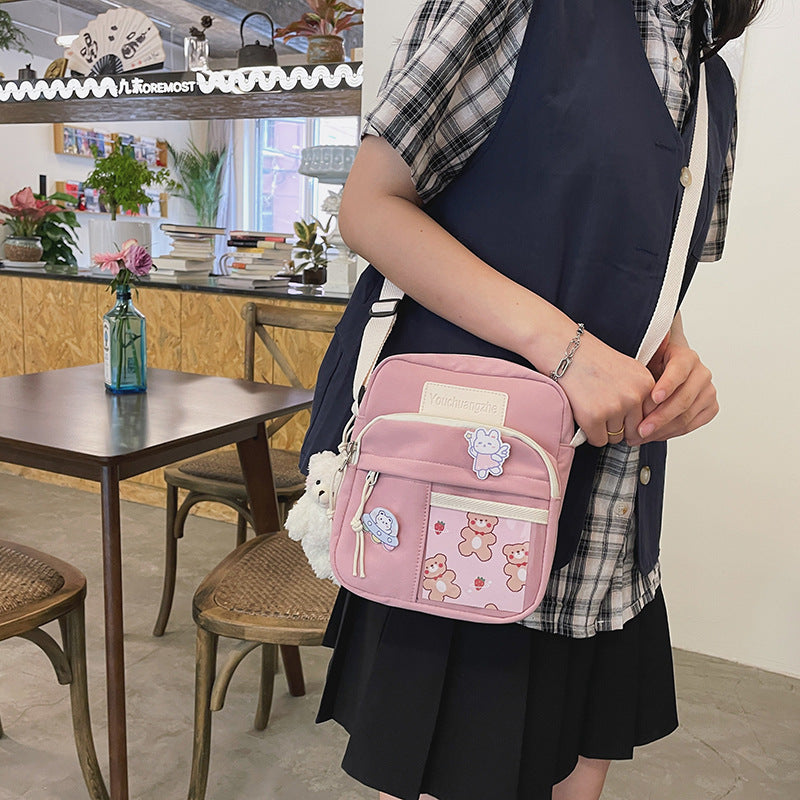 Cute Creative Transparent Student Cross-body Casual Simple Shoulder Bag