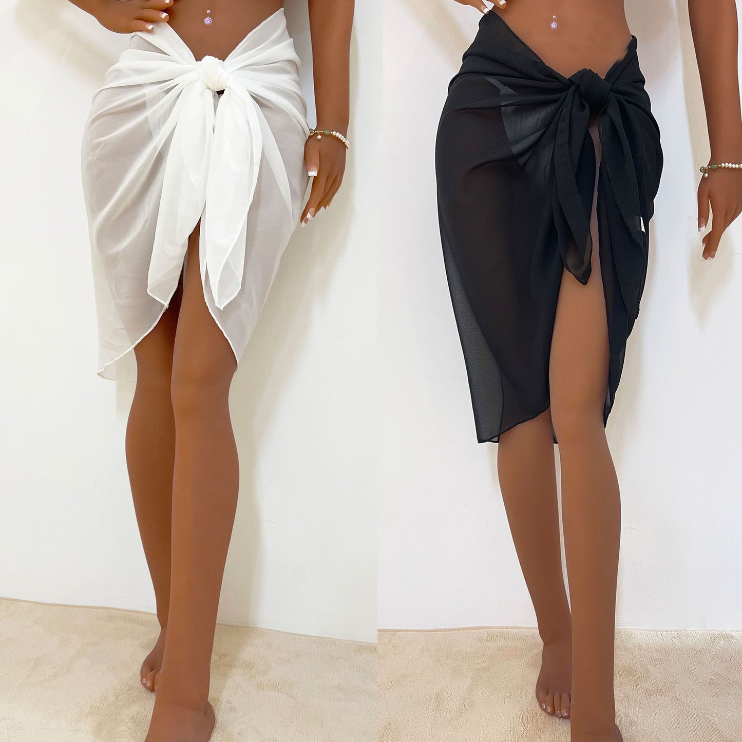 Women's Chiffon Light See-through Sexy Skirt