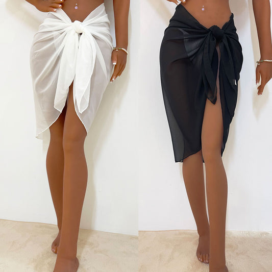 Women's Chiffon Light See-through Sexy Skirt