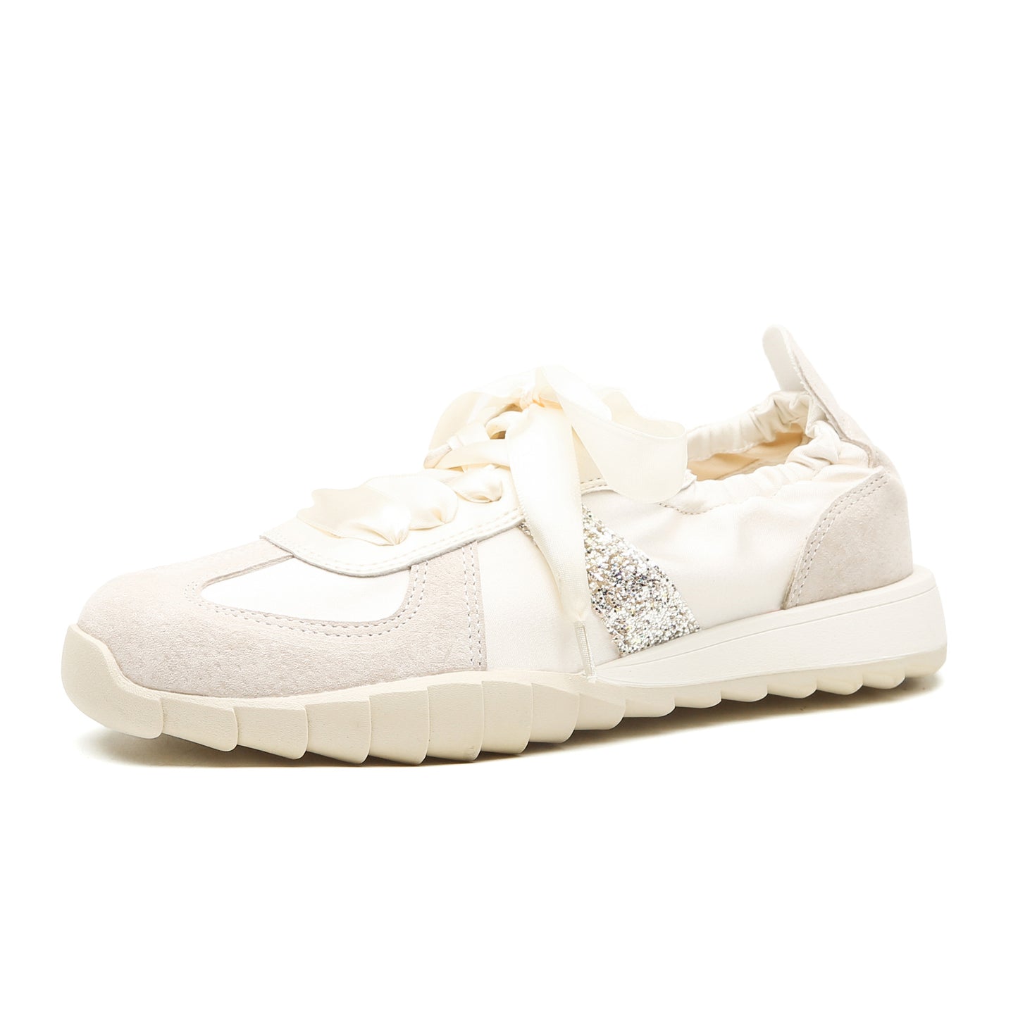 Retro Flat Bottom Stitching Breathable Jogging Sneaker