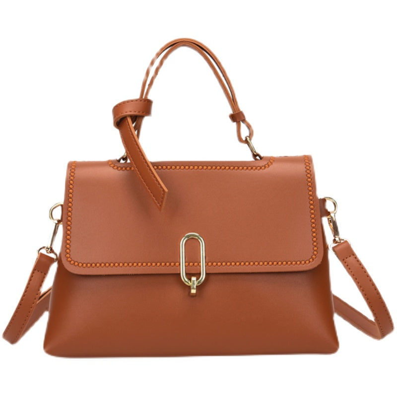 Lock Casual Shoulder Diy Hand Woven Bag