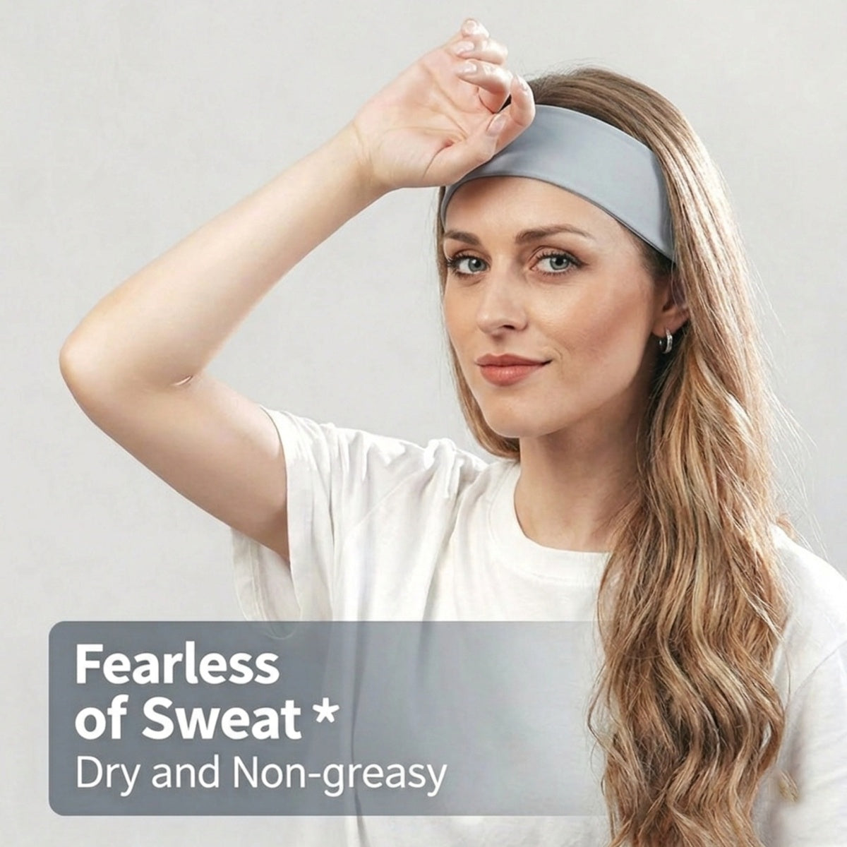 Sports Headbands For Men Women, Elastic Sweatband Wicking Athletic Head Band For Running Basketball Yoga Cycling, Wide Non-Slip Workout Hair Band