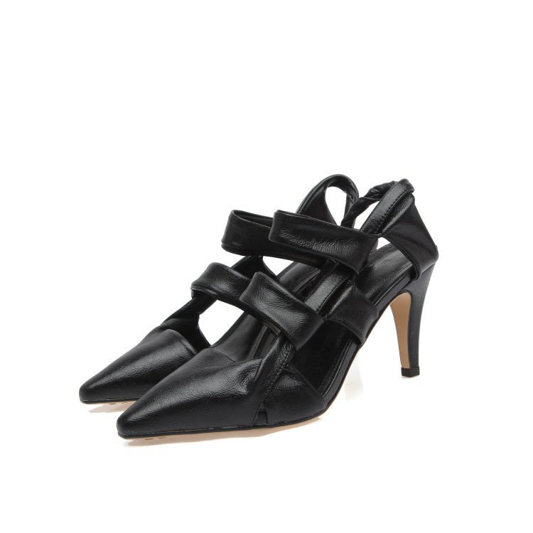 Baotou Sandals Stiletto Pointed Toe Fairy Wind Kelp Shoes