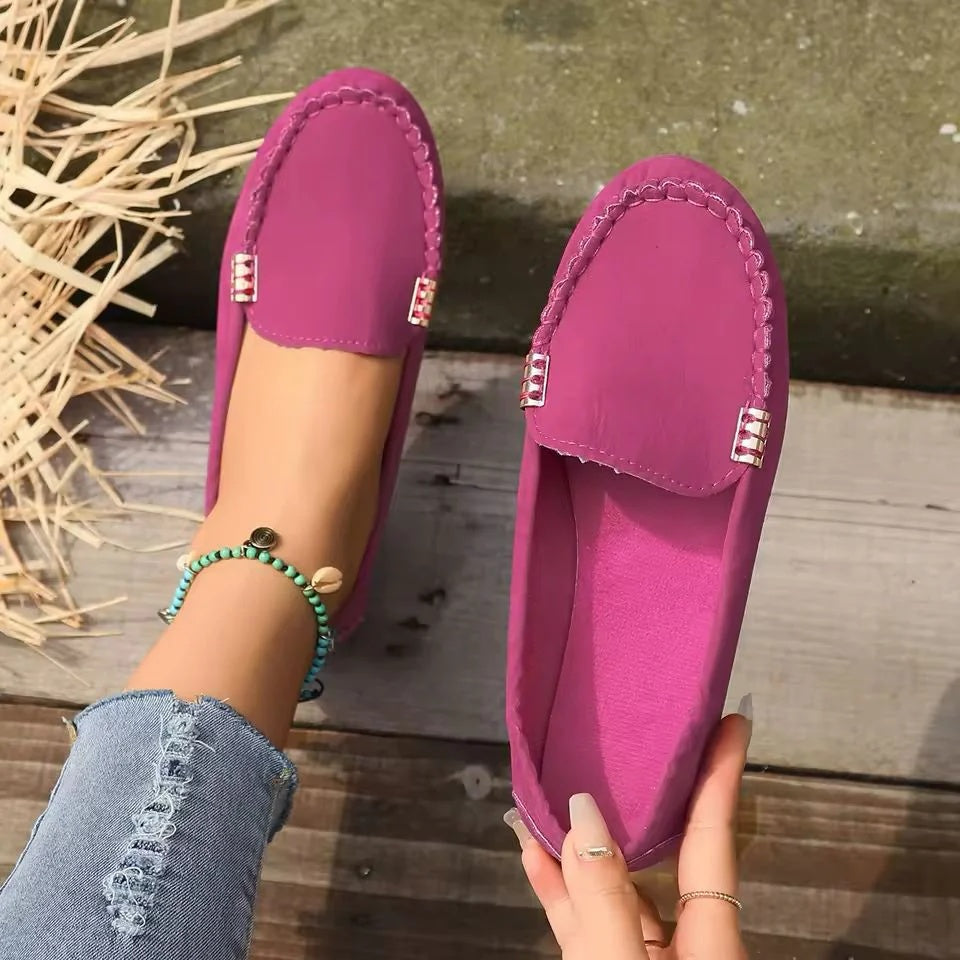 Doudou Shoes Women's New Flat Sole Shoes Beef Tendon Soft Bottom Lazy