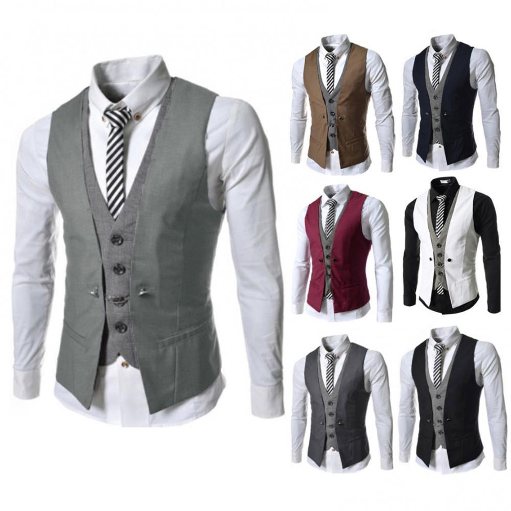 Men's Korean Style Fashion Personality Slim Vest