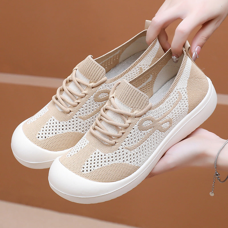 Female Retro Platform Sports Shoes Soft Bottom Comfortable