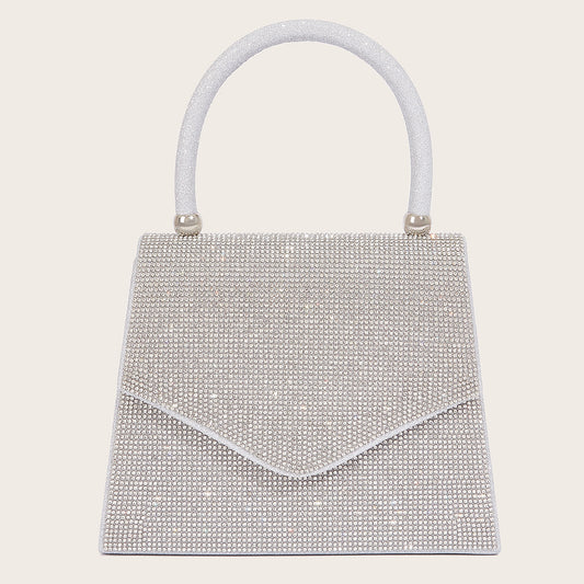 Women's Rhinestone Silver Dress Handbag