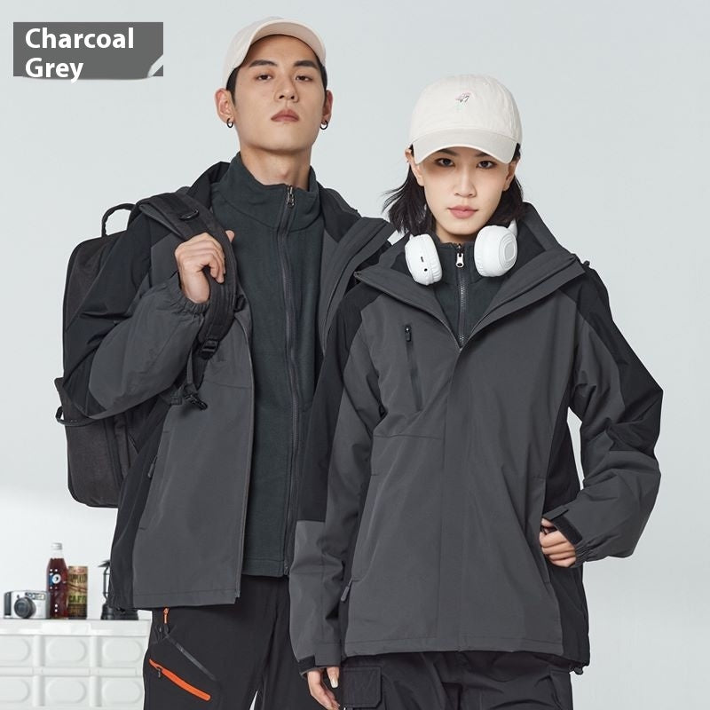 Shell Jacket Three-in-one Men's And Women's Two-piece Detachable