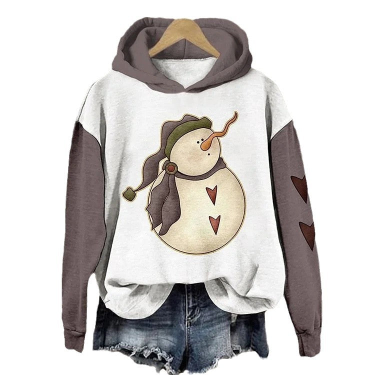 Women's Sweater 3D Digital Printing Animal Cat Oil Painting Pullover Hoodie
