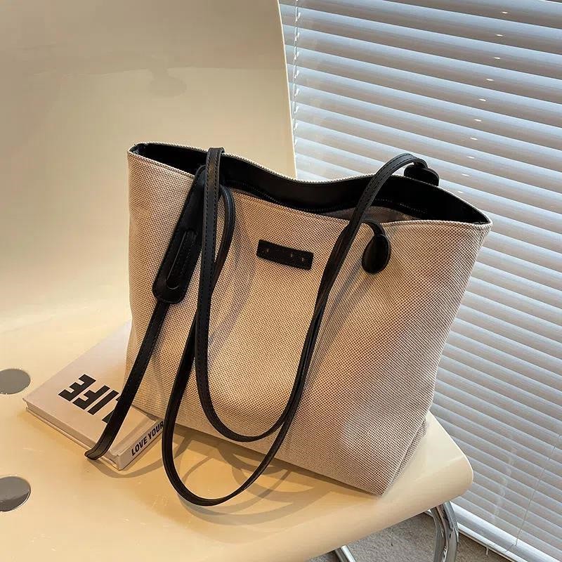 Versatile Canvas Bag Commuting One Shoulder Simplicity