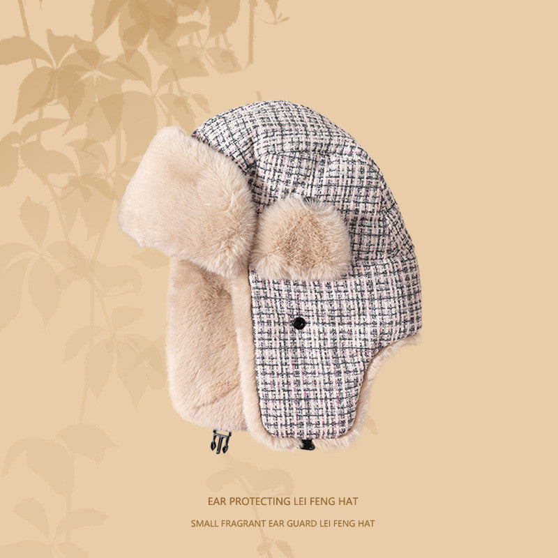 Winter Women's Ear Protection And Wind Protection Cold-proof Thermal Cotton Hat