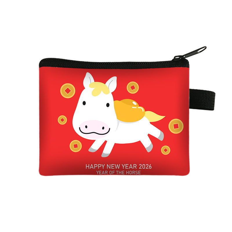 New Years Lucky Wallet Portable High Capacity Cardholder And Coin Organizer