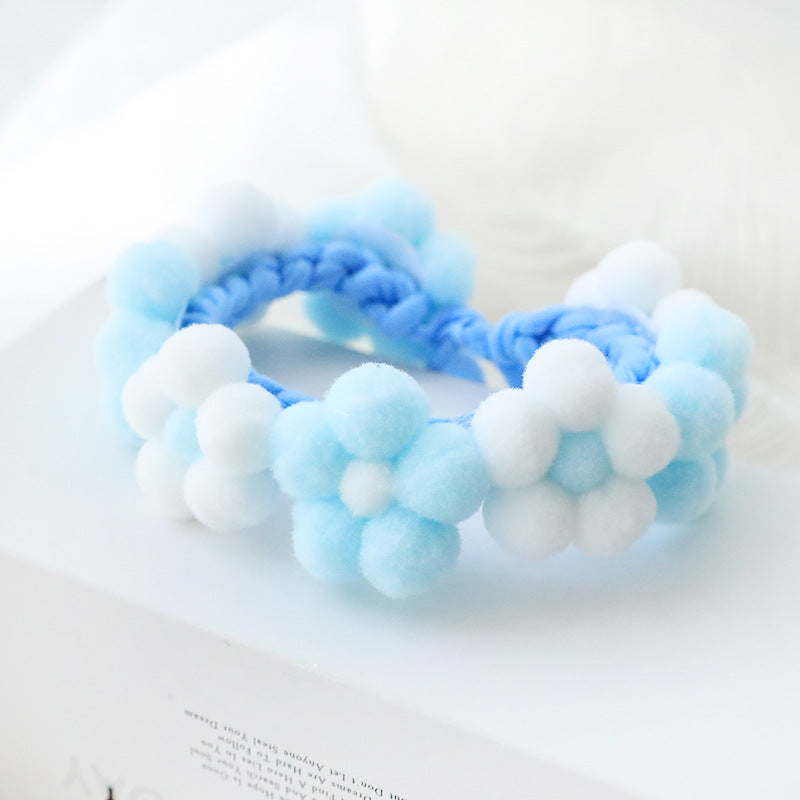 Pet Polyester Flower Woven Adjustable Collar