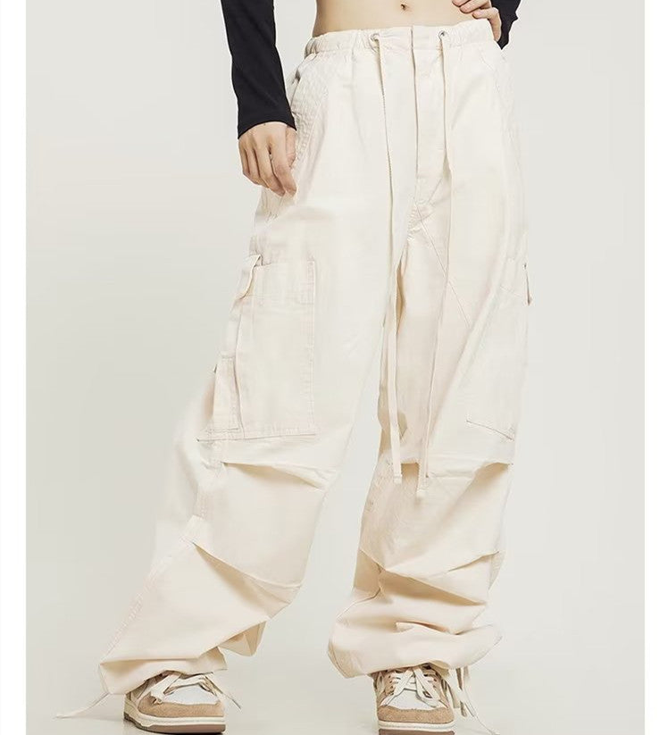 American Retro High Street Straight Wide Leg Casual Pants