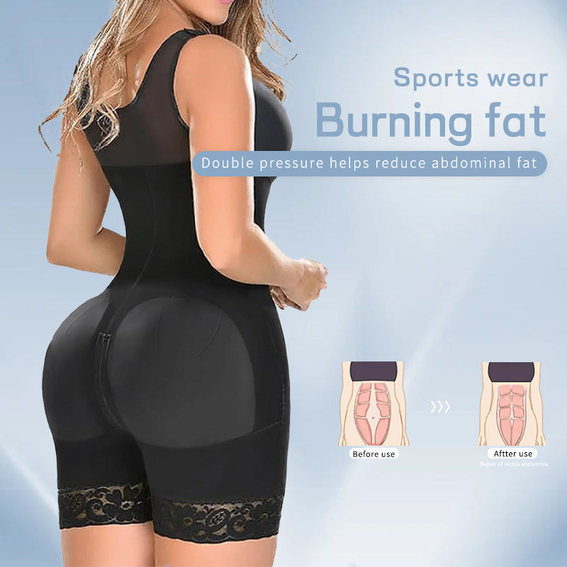 Plus Size One-piece Corset Zipper Waist