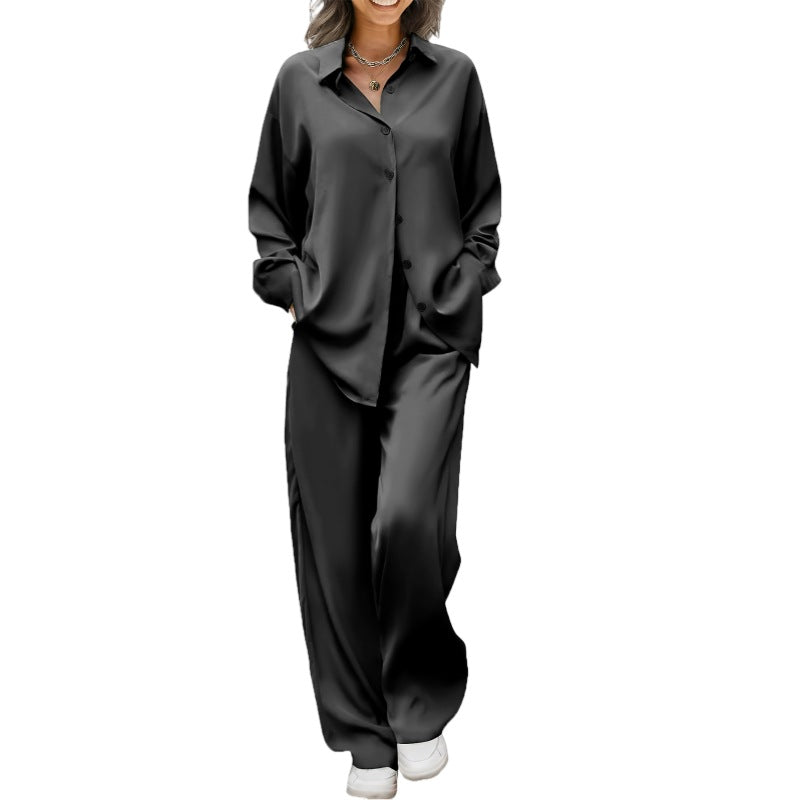 Casual Relaxed And Minimalist Long Womens Suit