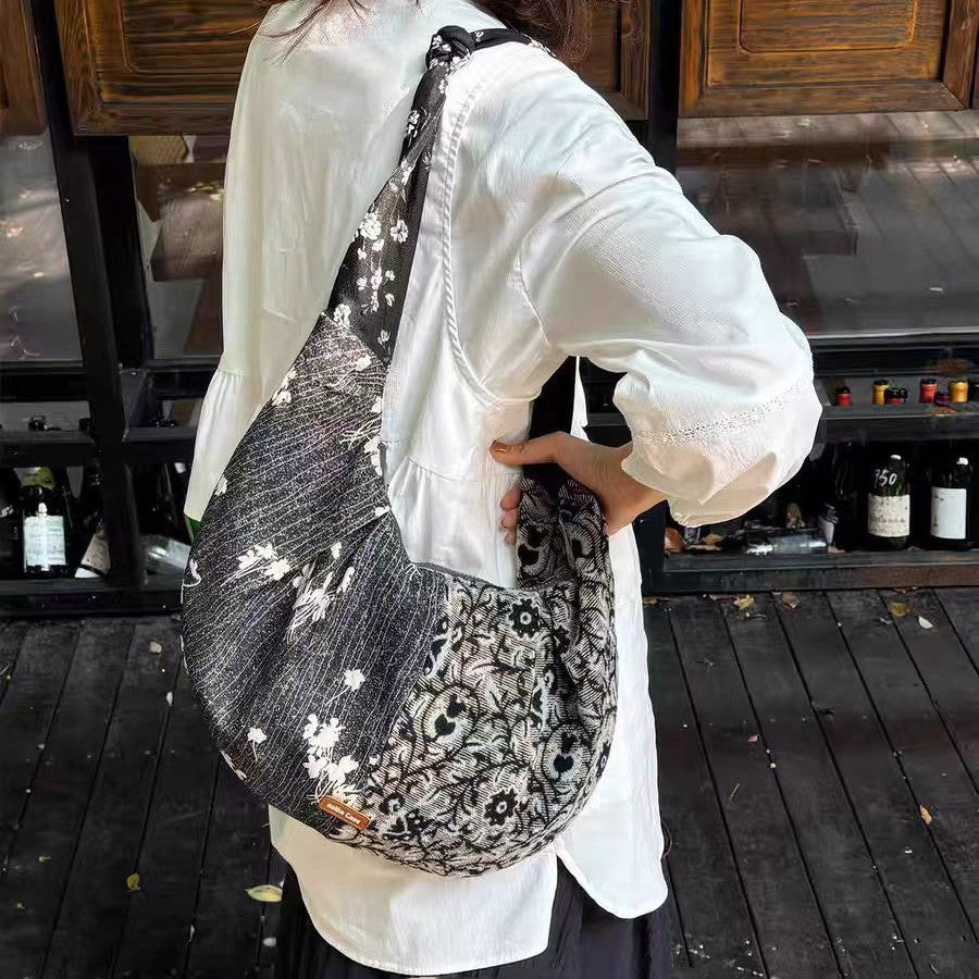 New Chinese-style Patchwork Elegant Shoulder Bag
