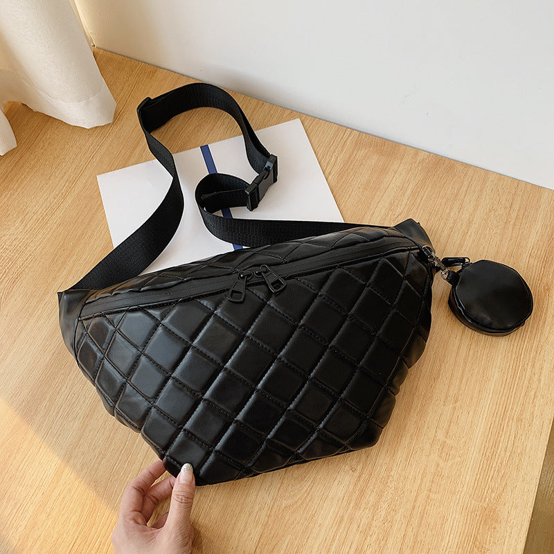 Fashion Diamond Embroidery Thread Shoulder Messenger Bag
