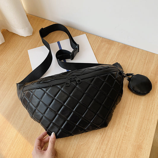 Fashion Diamond Embroidery Thread Shoulder Messenger Bag