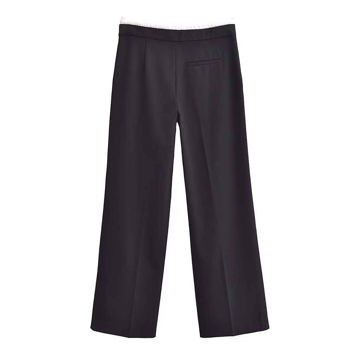 Knot Design Lace-up Side Zip Casual Trousers