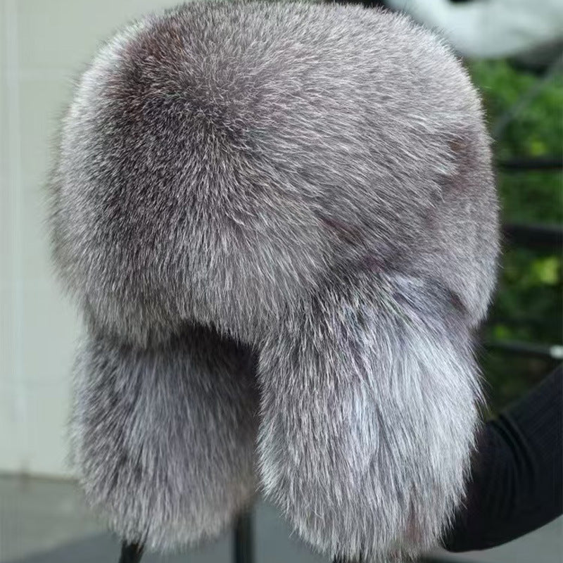 True Fox Fur Lei Feng Full With Hat