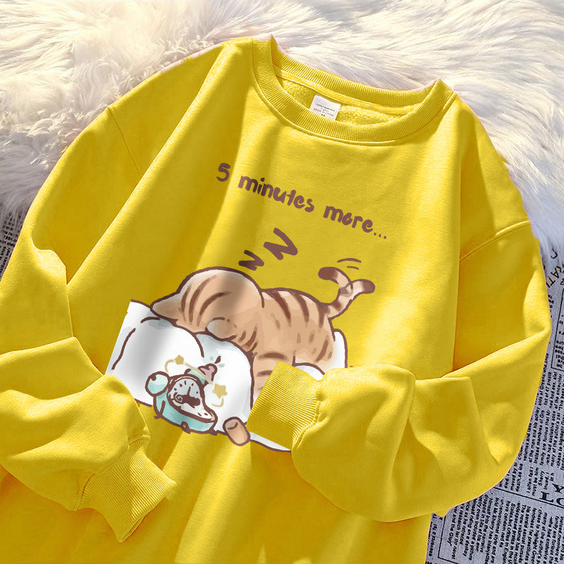Let Me Sleep For Another Five Minutes Man Sudadera Korean Sweatshirt
