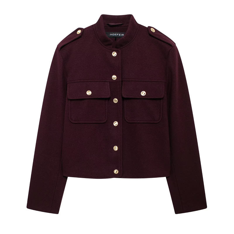 Women's Fashionable Casual Single Breasted Jacket
