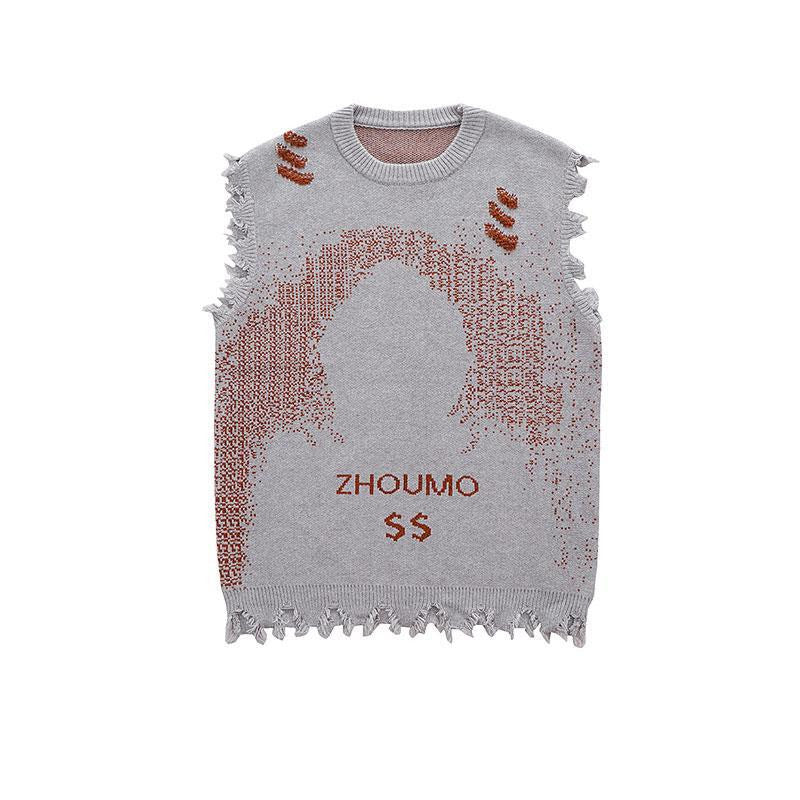 High Street Mørk Kreativ Sweatervest til Mænd