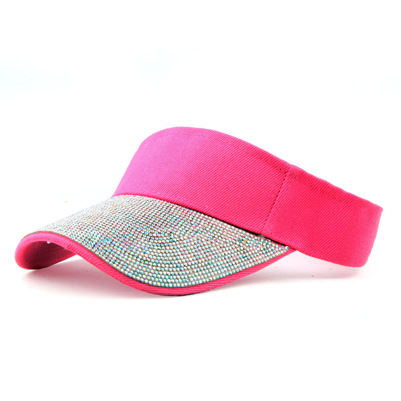 Female Dot Diamond Hollow Top Hat