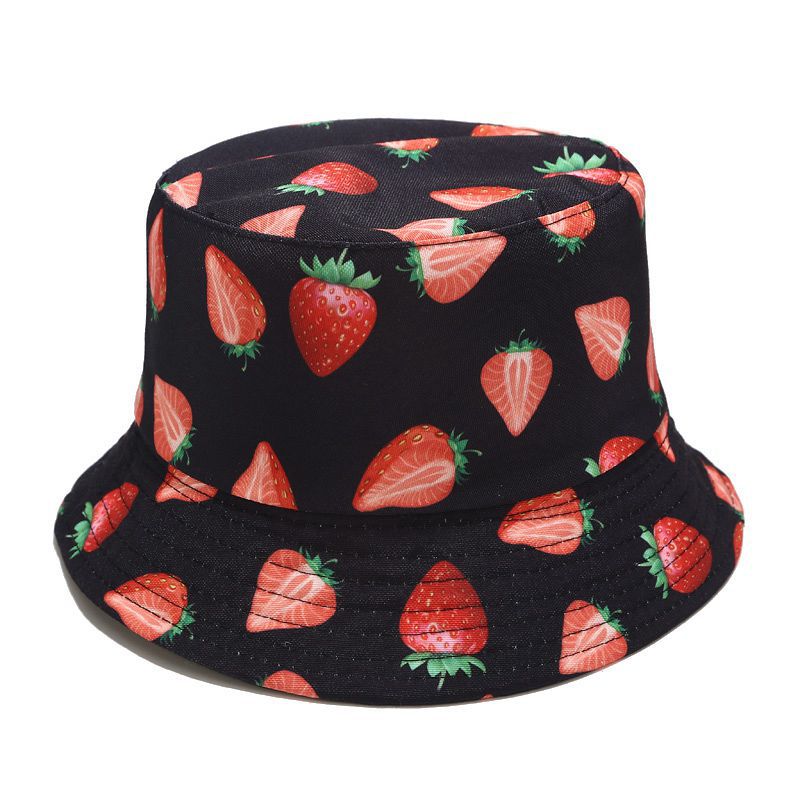 Fruit Pattern Bucket Hat Men And Women Outdoor Casual Sun Hat