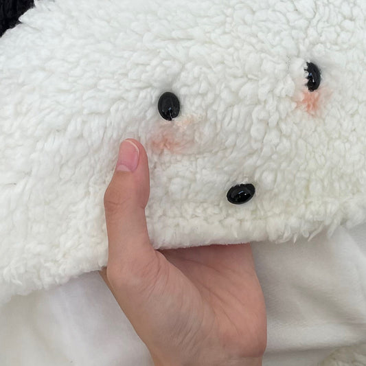 Cartoon Bear Plush Thick Warm Shawl