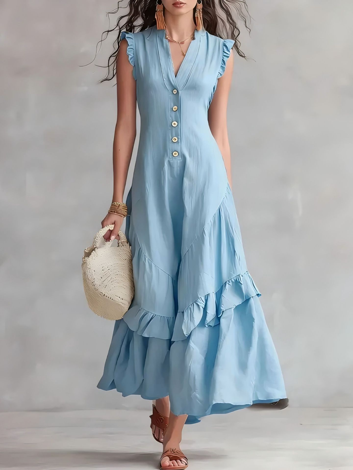 Elegant And Sophisticated Sleeveless Womens Dress